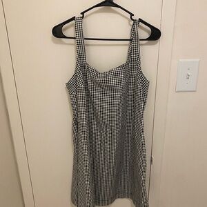 a new day Black and White Gingham Mini Dress